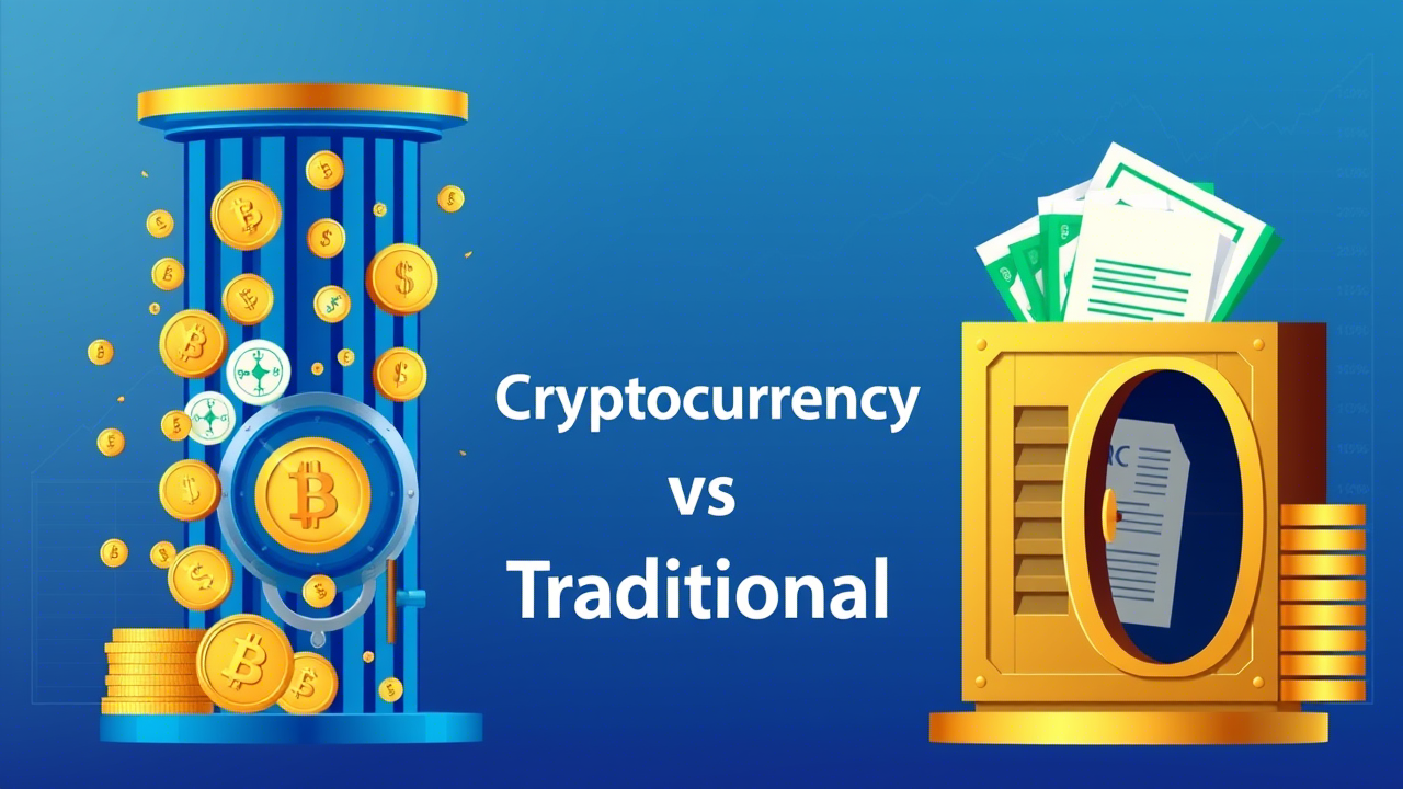difference between cryptocurrency and traditional money